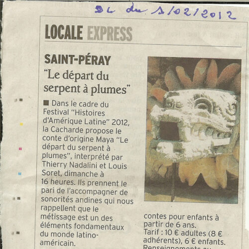 Histoires d'Amérique latine 2012 - Saint-Péray - la presse